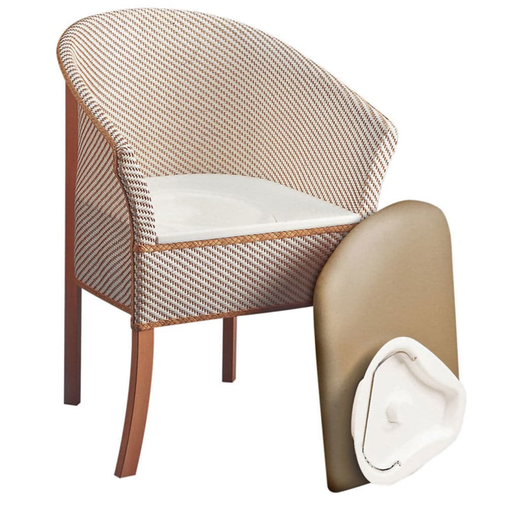 Basketweave Commode Chair